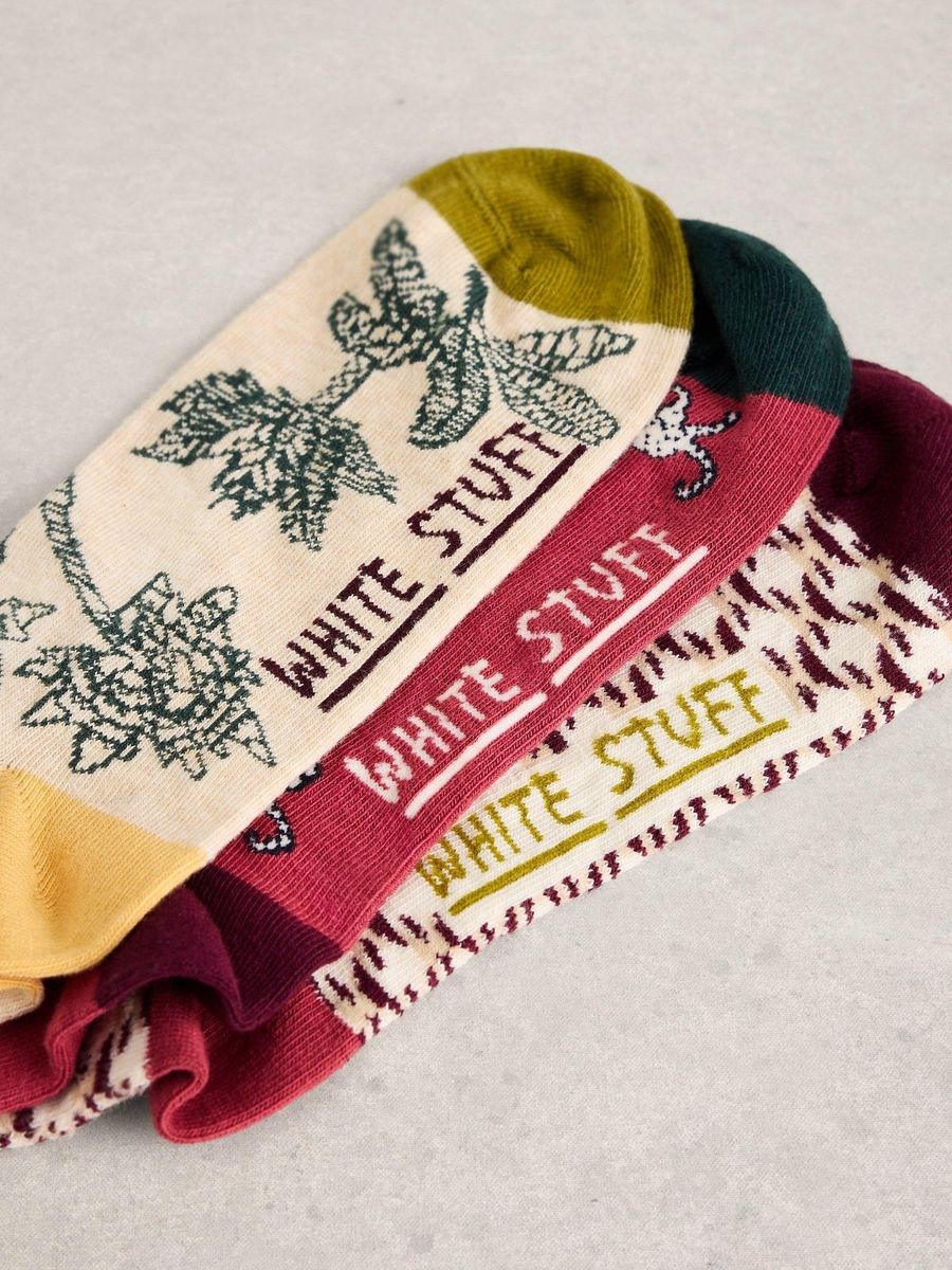Gemusterte Safari Sneakersocken
