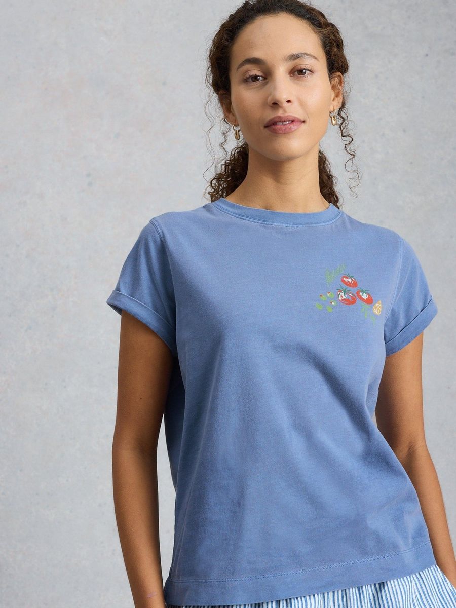 T-Shirt mit Tomaten-Grafik-Print