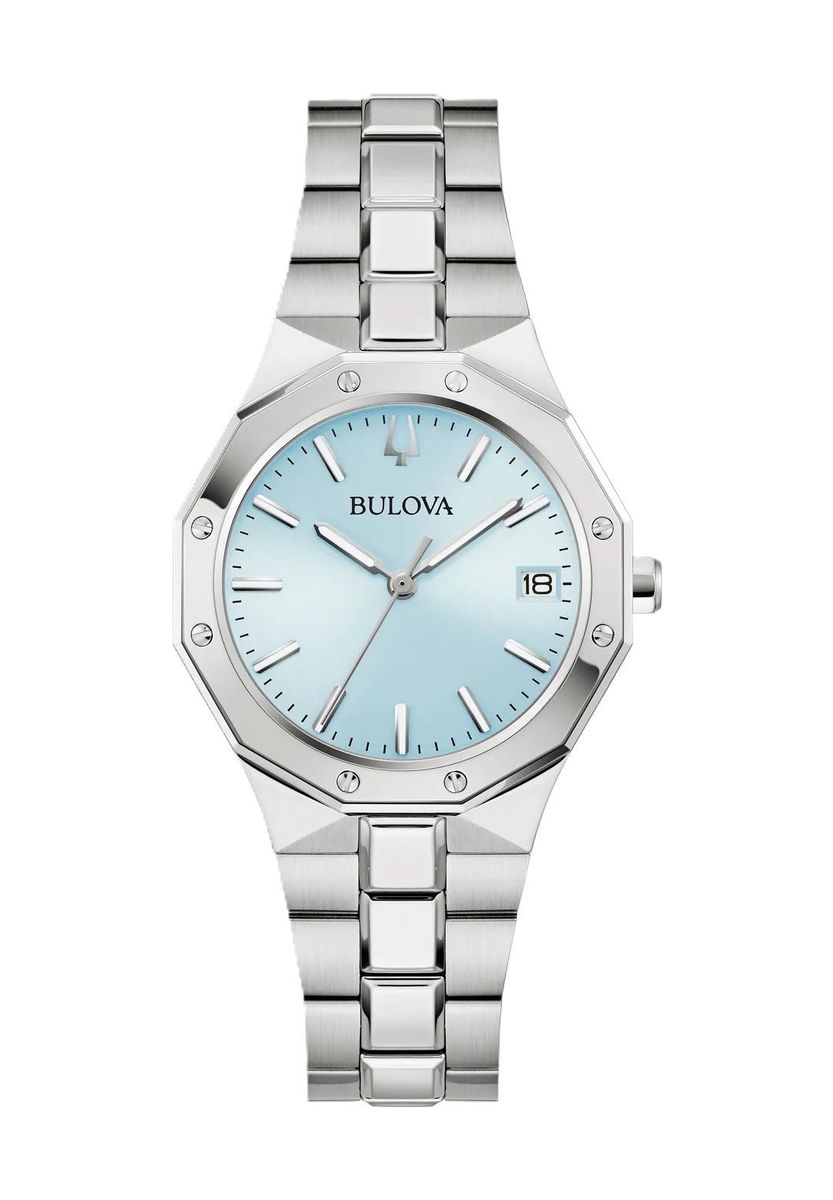 Elegante achteckige Stahluhr