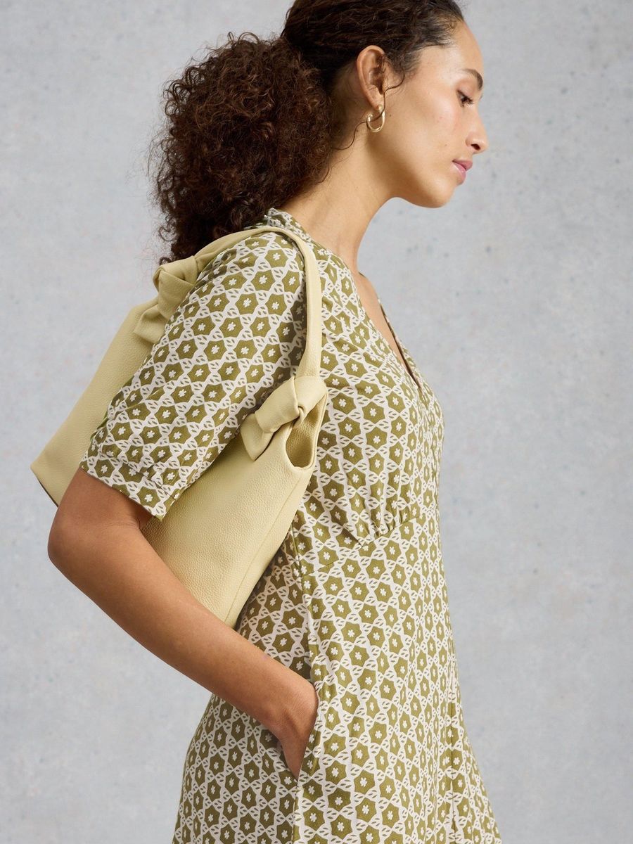 Jersey-Midikleid mit geometrischem Muster