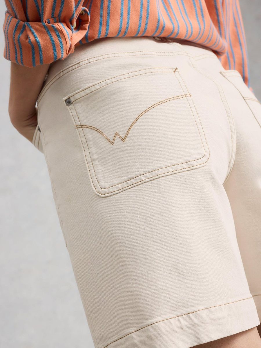 Lässige High-Waist Denim-Shorts