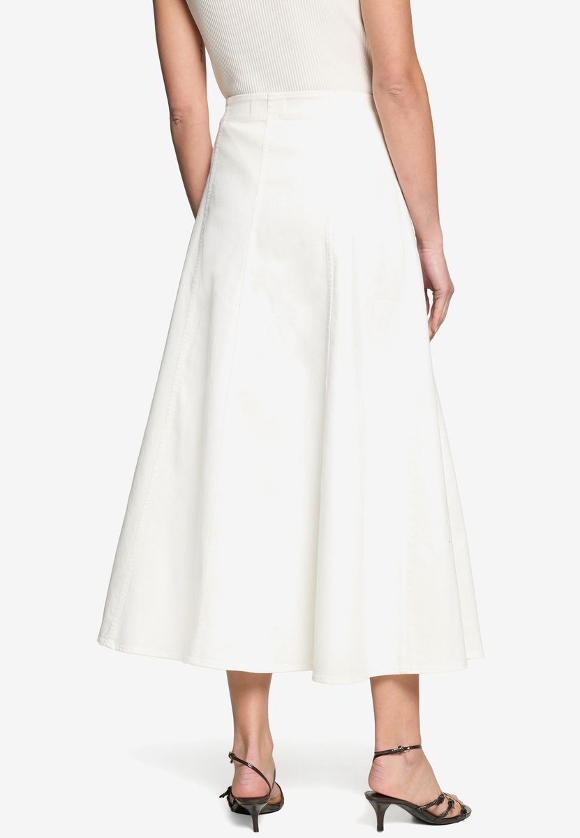 Paneel-Jeansrock in A-Linie Maxi