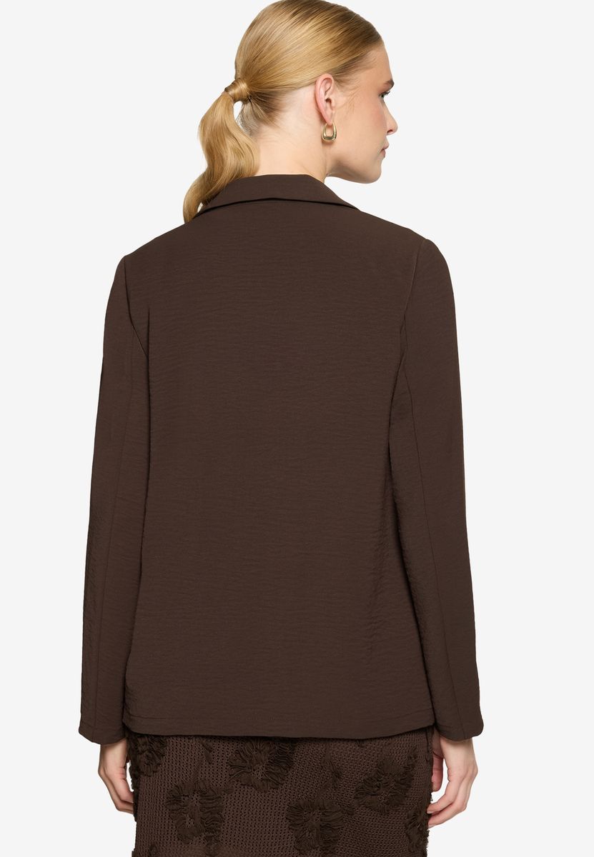Minimalistischer Longblazer mit offener Front