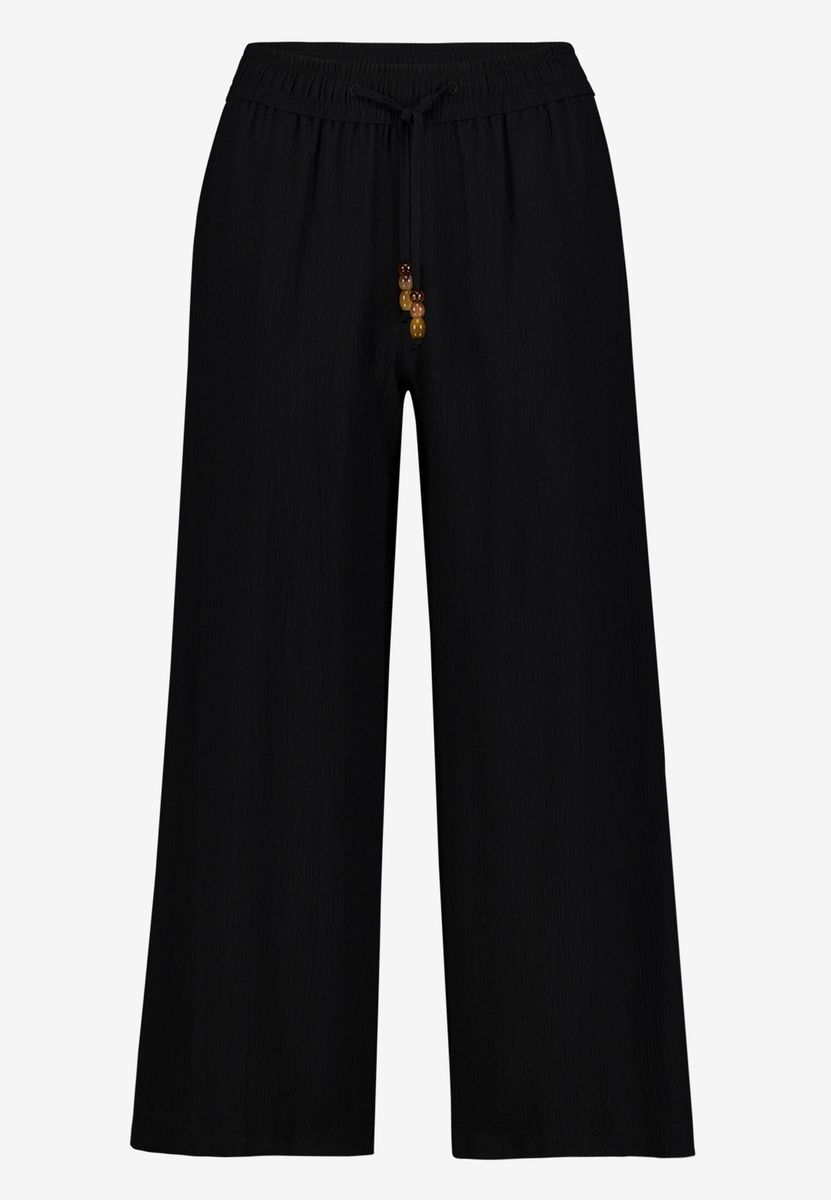 Weit geschnittene verkürzte Kordelzug-Hose
