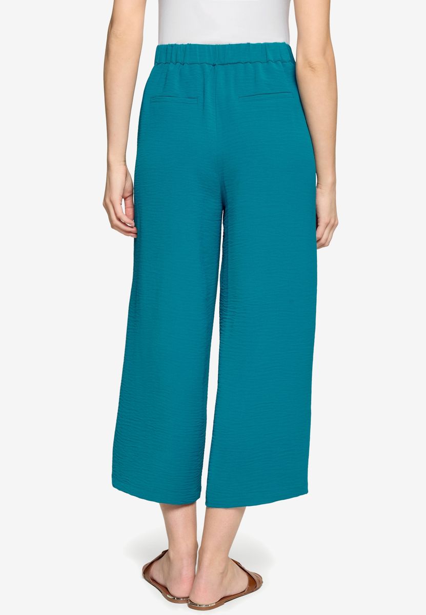 Hochtaillierte Culotte mit Gürtelschnalle