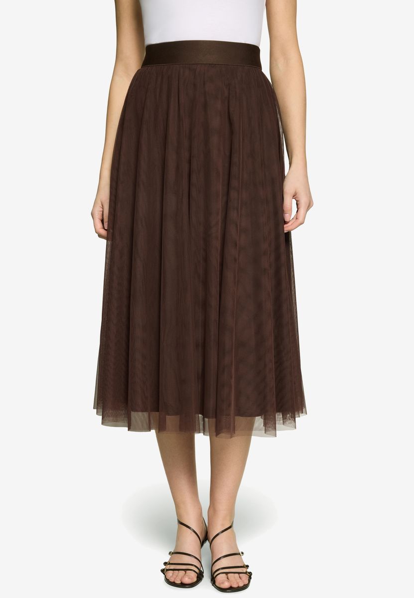 Elegantes mehrlagiges Tüll-Midi