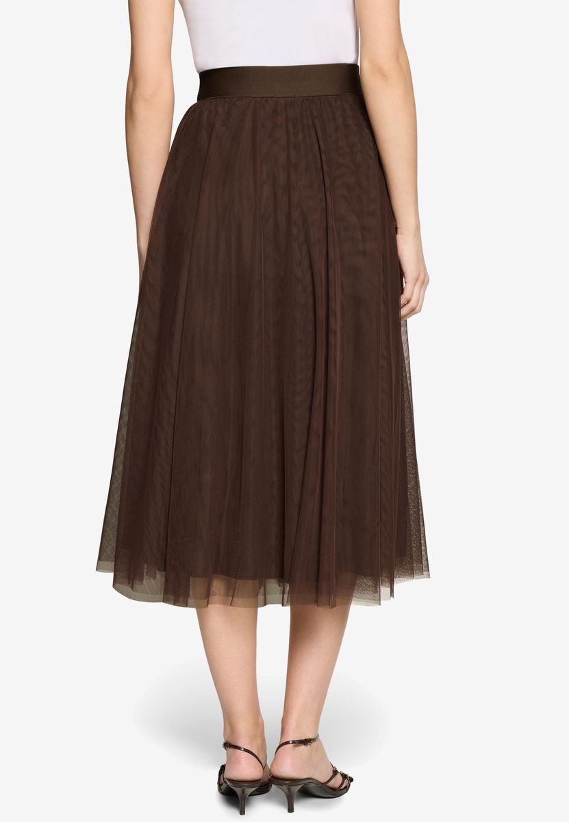 Elegantes mehrlagiges Tüll-Midi