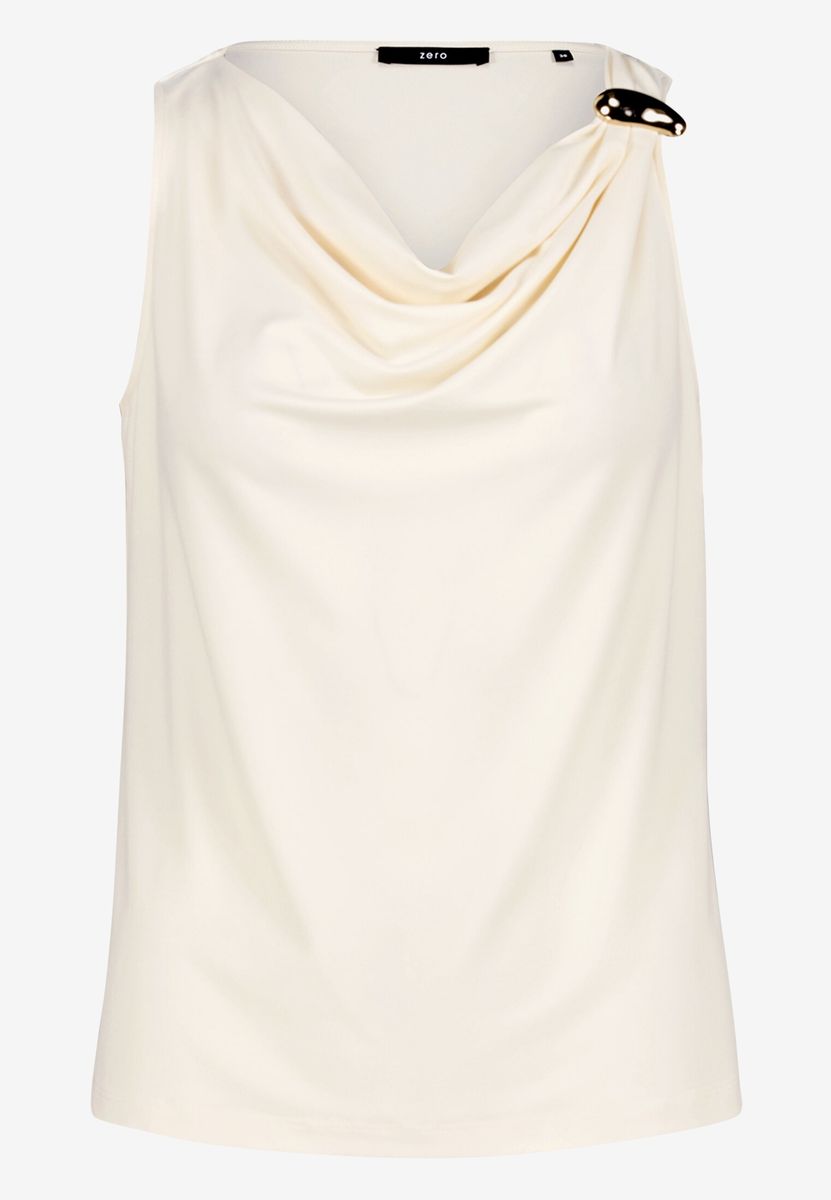 Elegantes Blusentop mit Wasserfallausschnitt