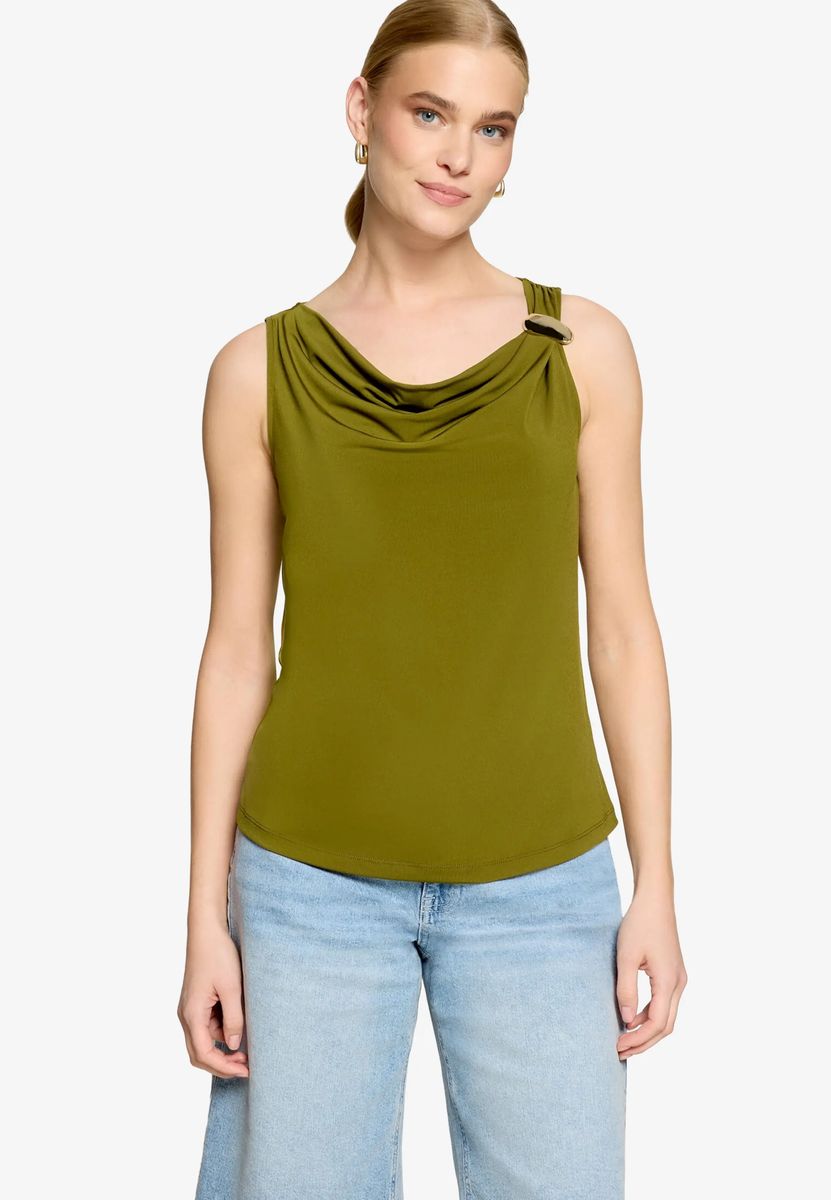 Elegantes Top mit Wasserfallausschnitt