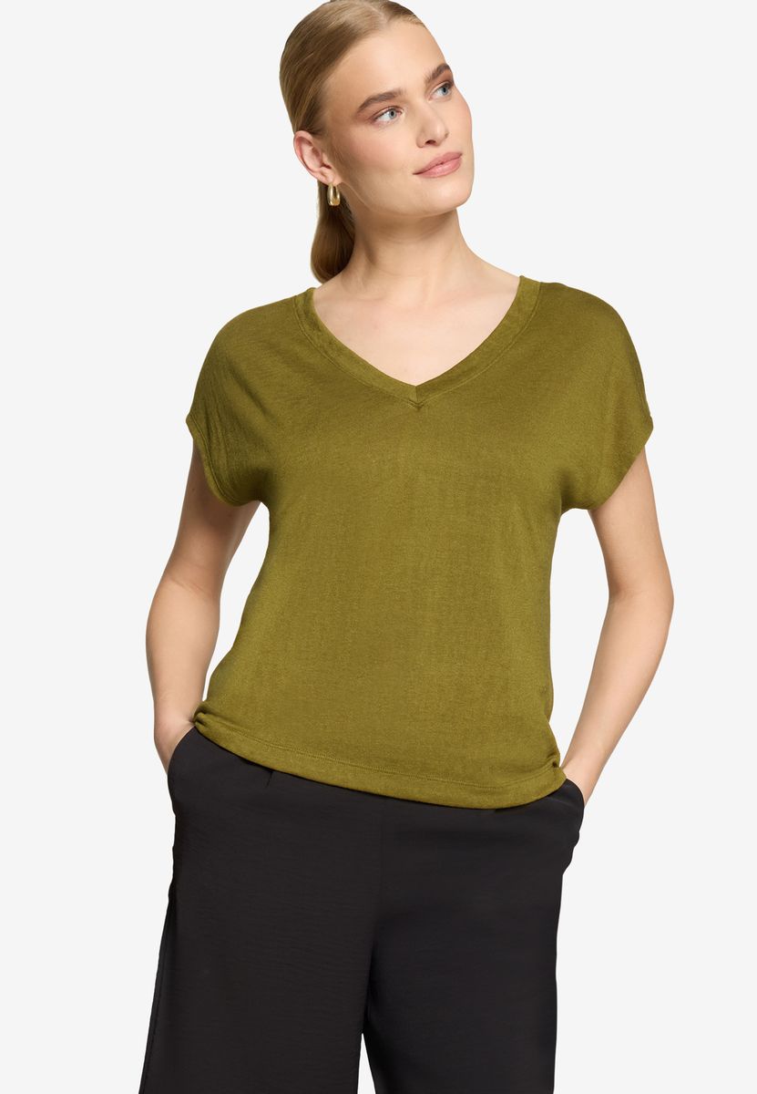 Essentielles V-Ausschnitt T-Shirt