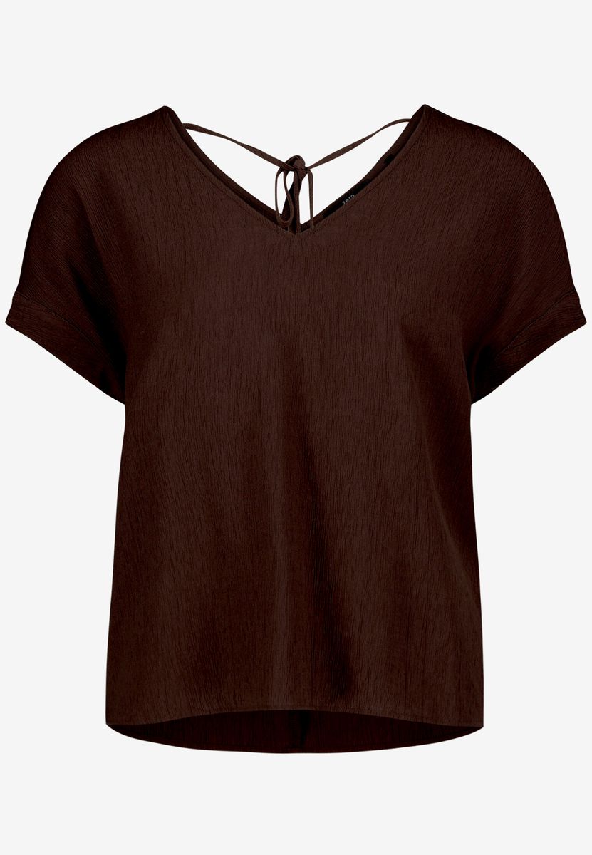 Strukturierte Bluse mit Bindedetail