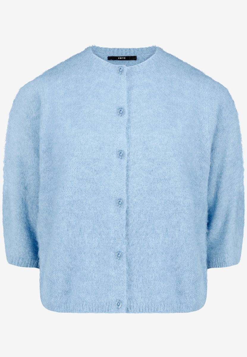 Strickjacke mit 3/4-Arm und Knöpfen