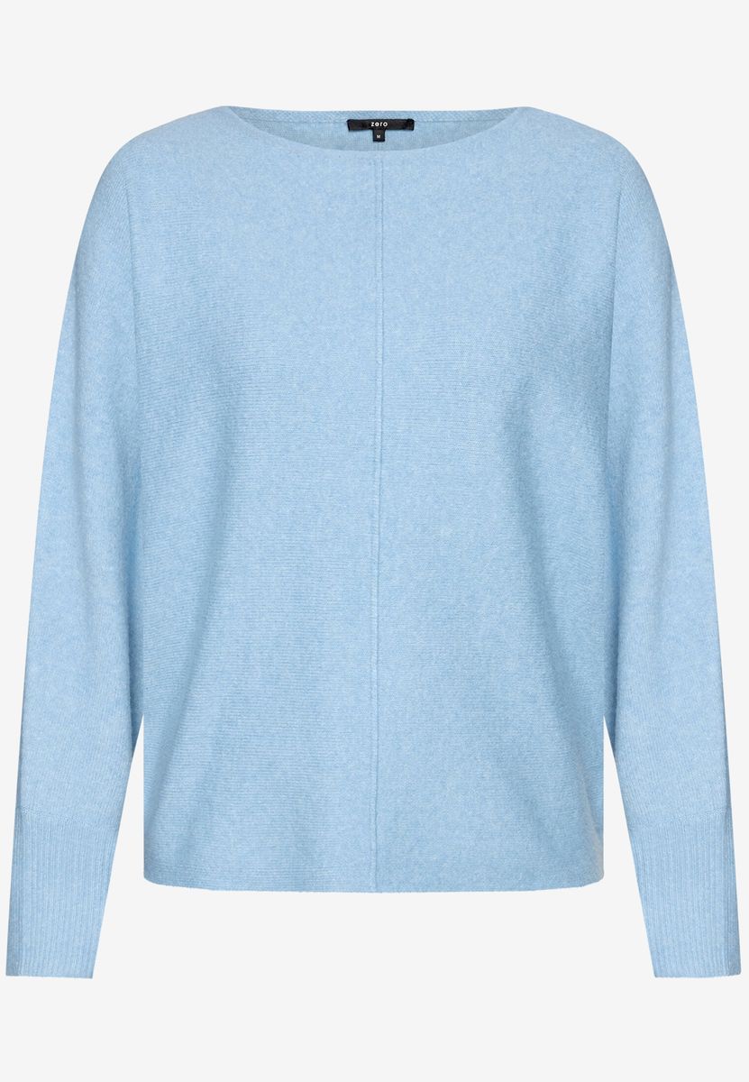 Weicher Strickpullover mit Fledermausärmeln