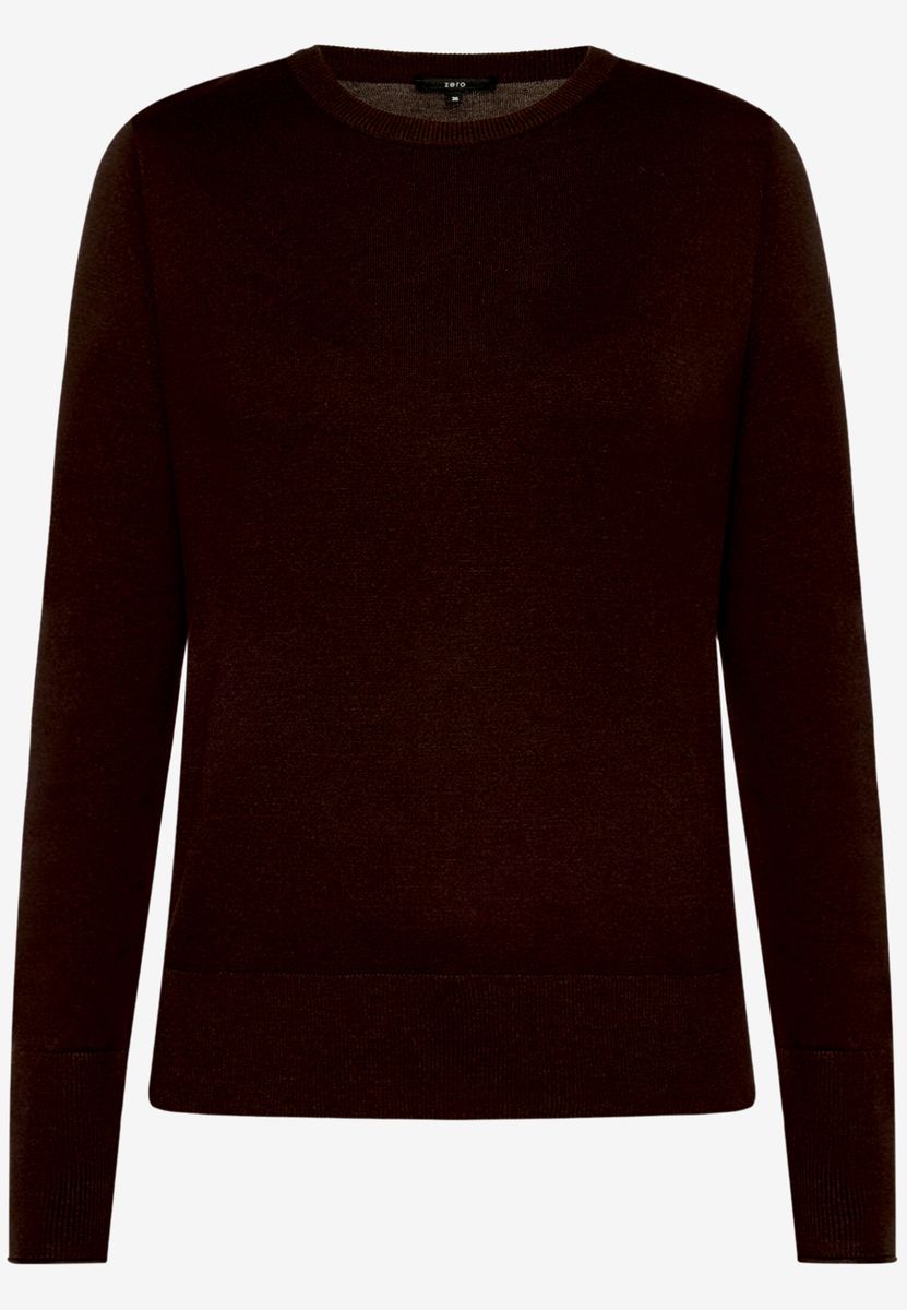 Klassischer Strickpullover mit Rundhalsausschnitt