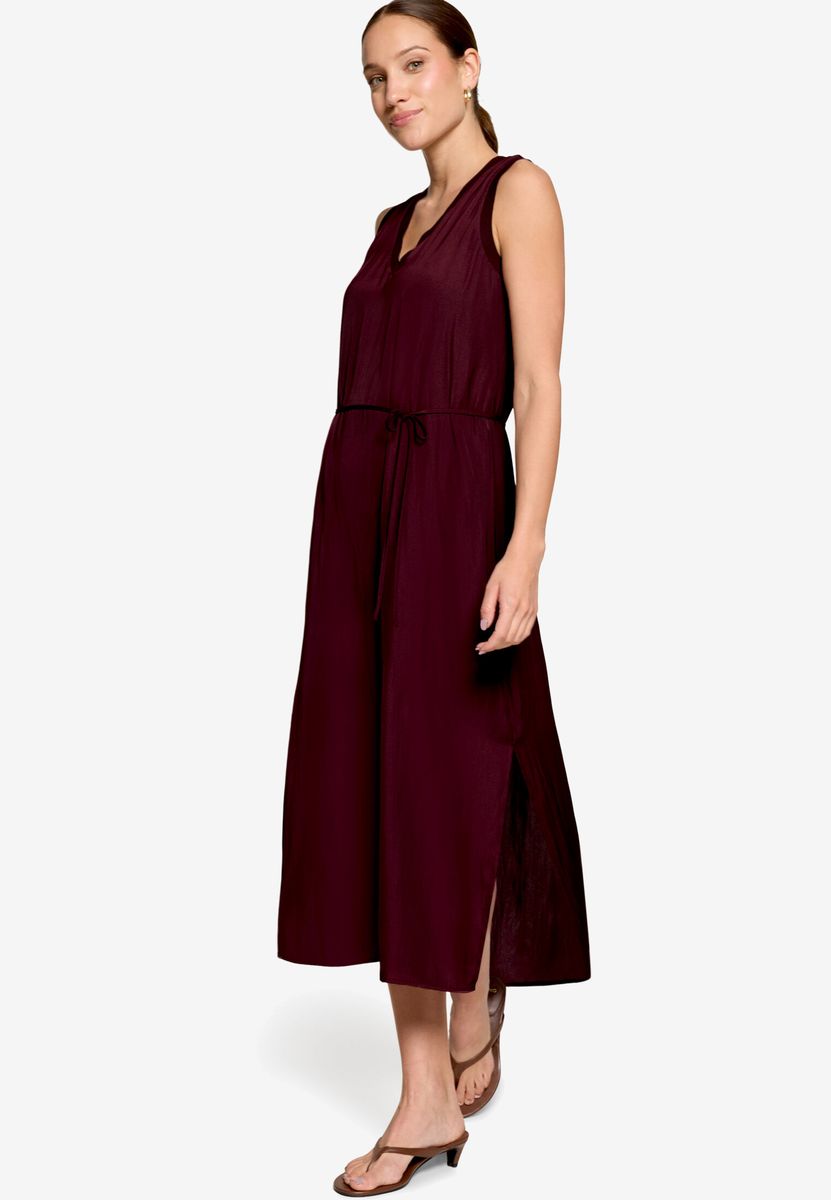 Elegantes ärmelloses Midikleid mit Schlitz
