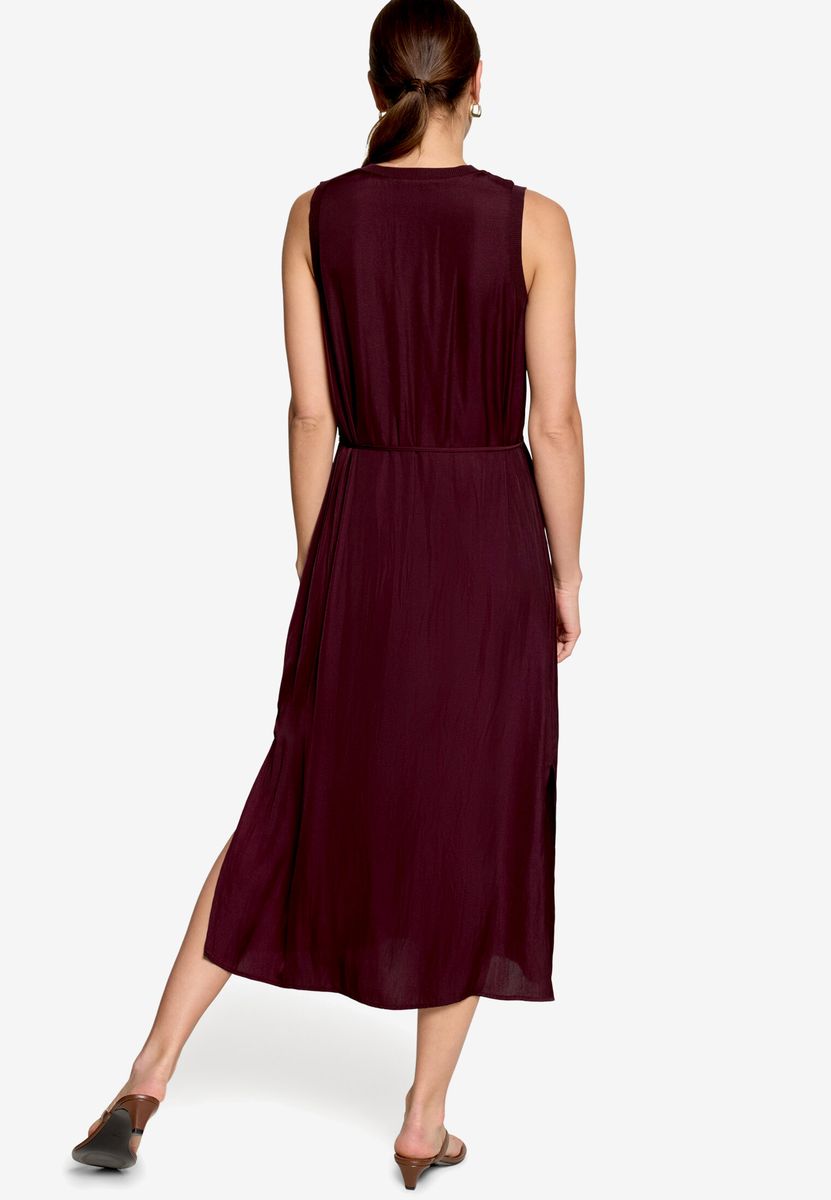 Elegantes ärmelloses Midikleid mit Schlitz