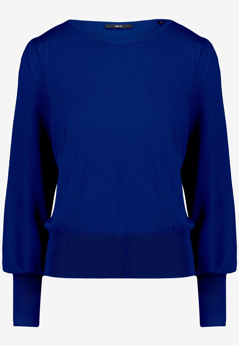 Feinstrickpullover mit U-Boot Ausschnitt