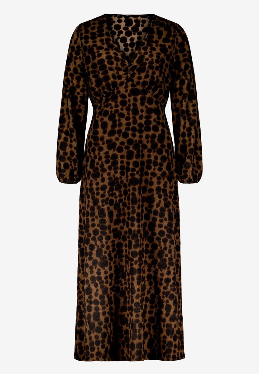 Elegantes Maxikleid mit Animal-Print