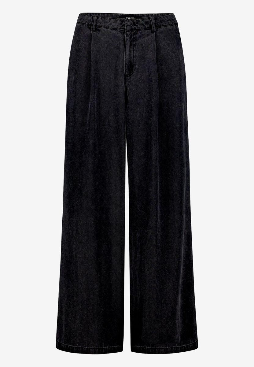 Elegante Weitbein-Hose mit Bundfalten