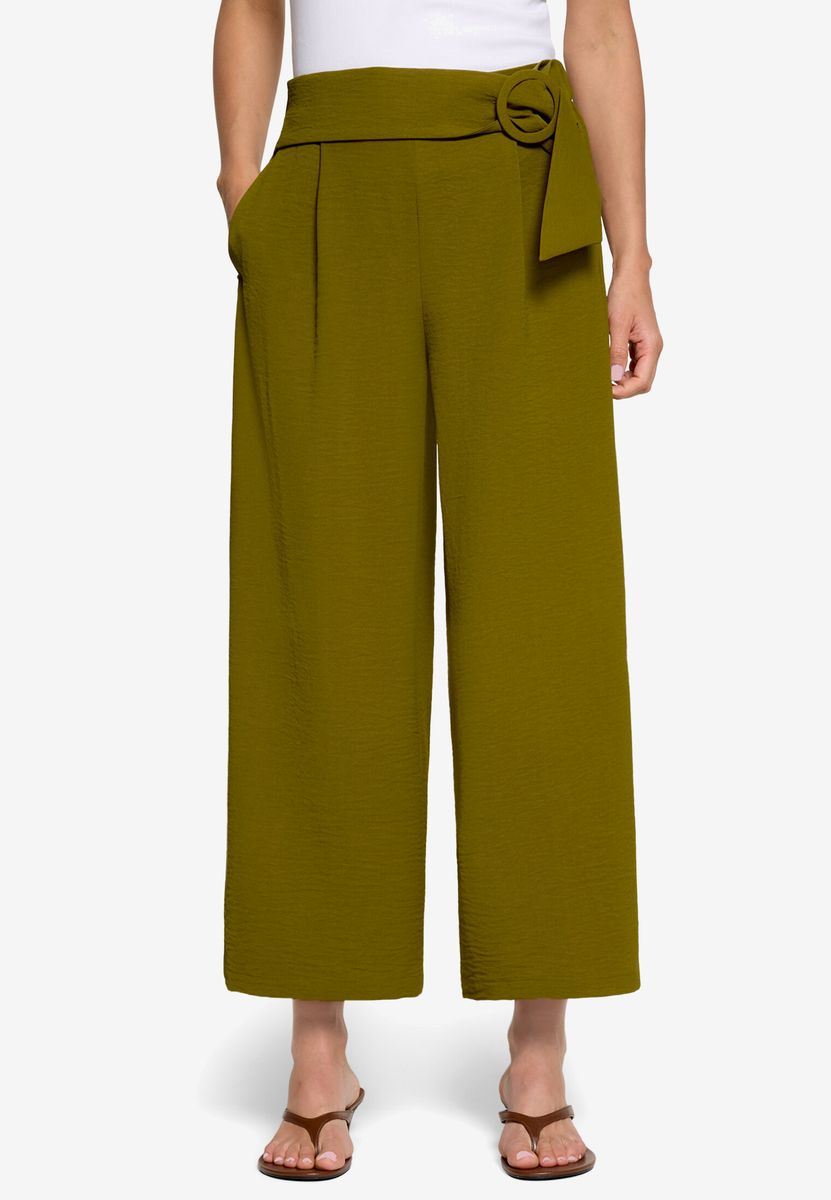 Weite Culotte mit Schnallengürtel