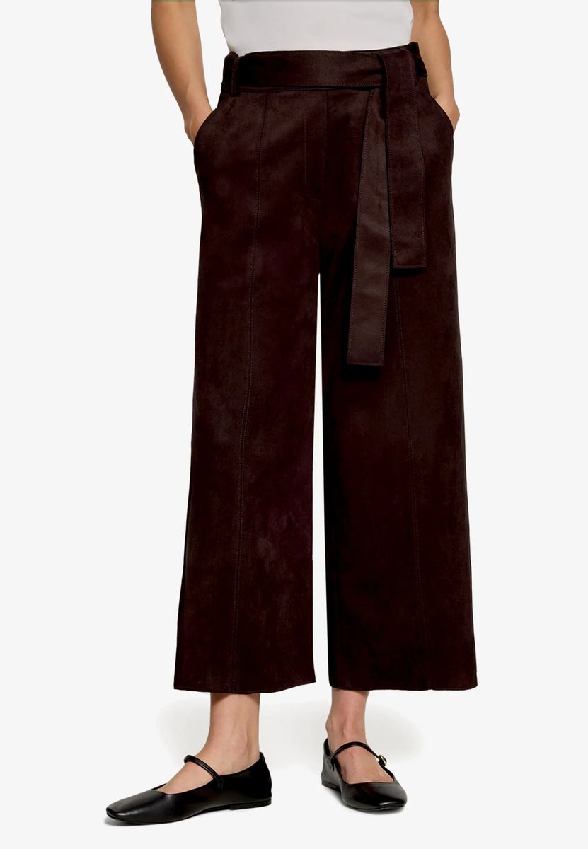 High-Waist Culotte mit Bindegürtel