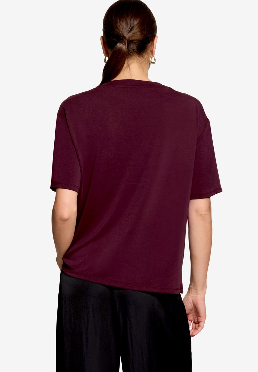 Oversized T-Shirt mit Seitenschnalle