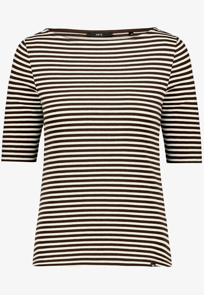 Klassisches Ringelshirt mit U-Boot-Ausschnitt
