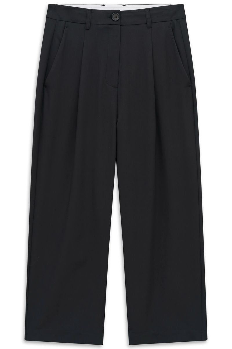 Moderne Weite Hose mit Bundfalte