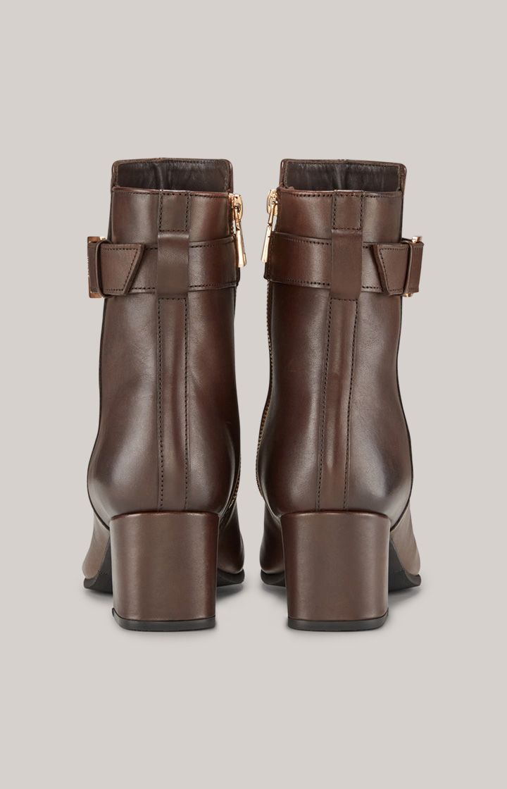 Elegante Lederstiefeletten mit Schnallendetail