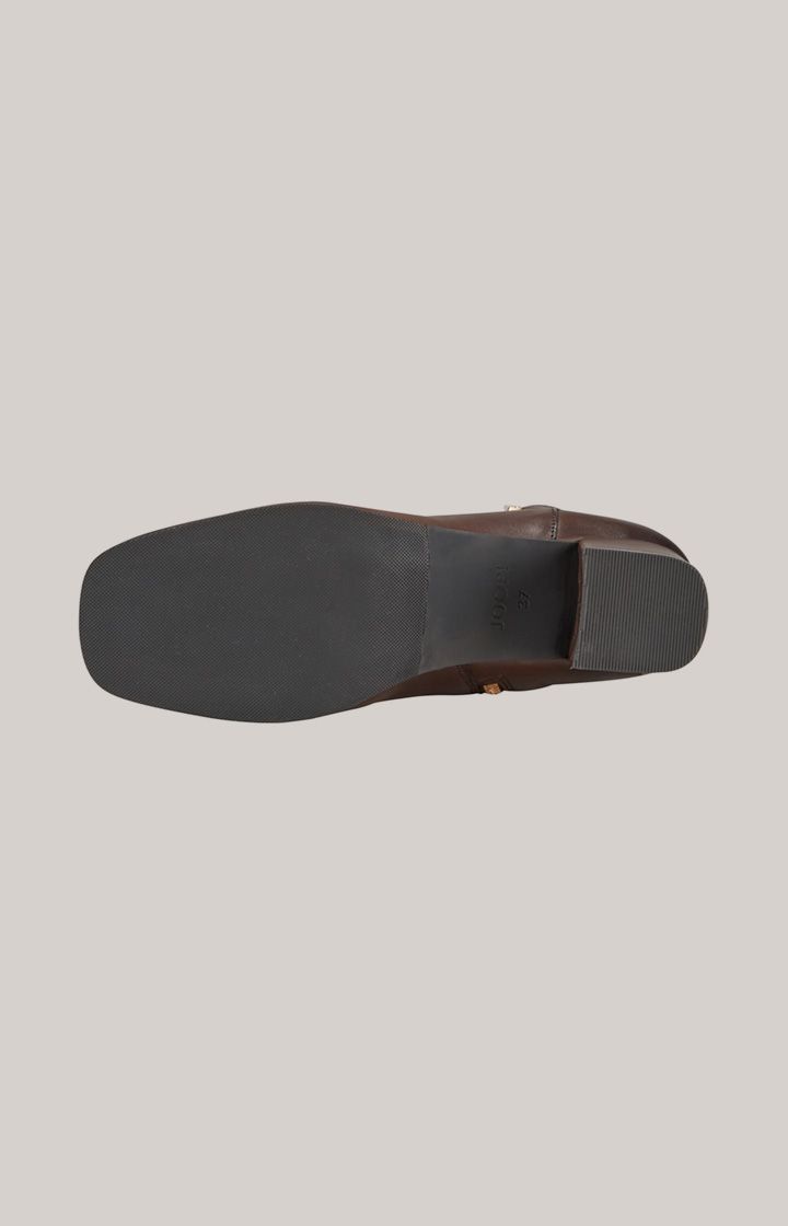 Elegante Lederstiefeletten mit Schnallendetail