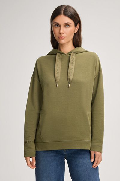 Oversize-Hoodie mit Logo-Ripsbändern