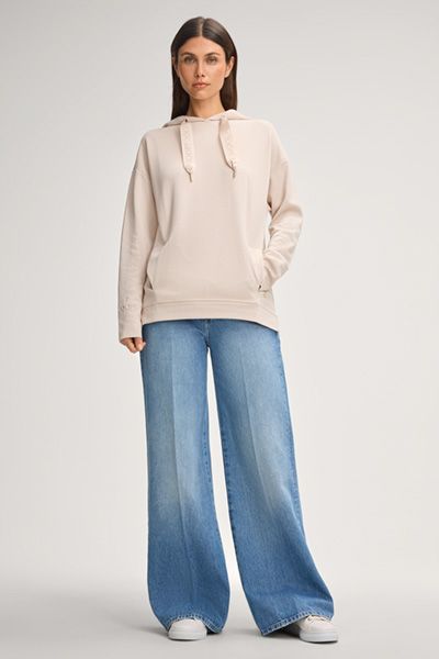 Oversized Hoodie mit Logo-Ripsband