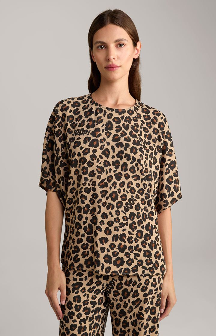 Bluse mit Leoparden-Print