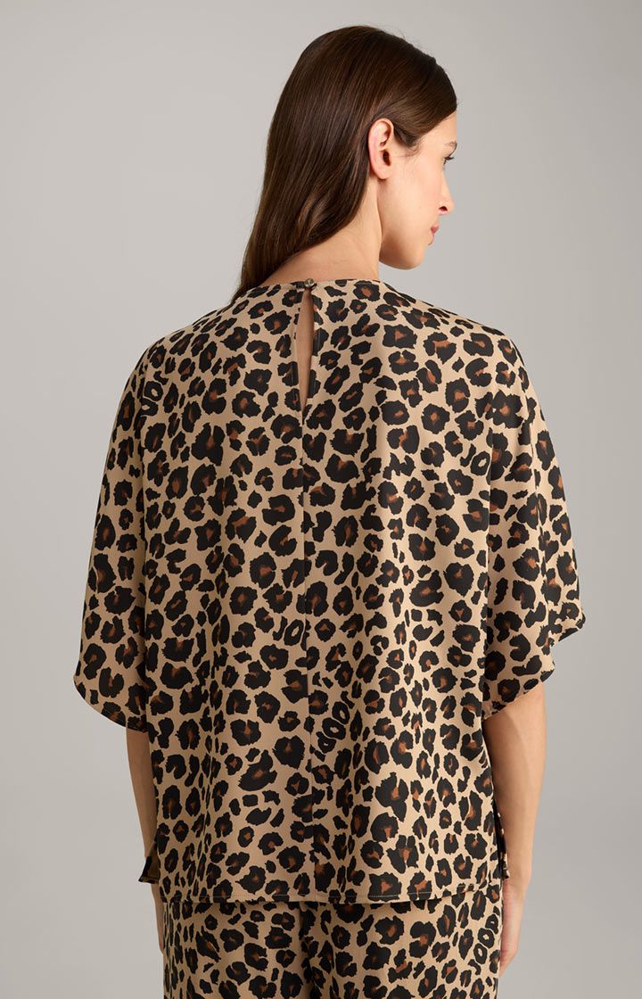 Bluse mit Leoparden-Print