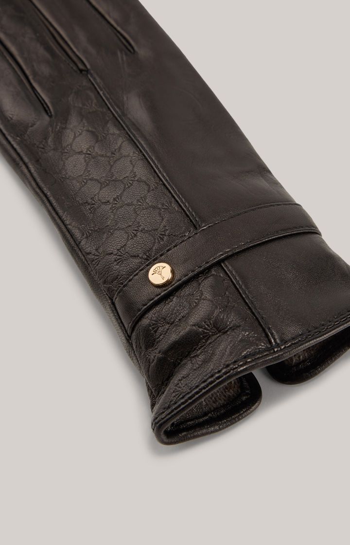 Elegante Lederhandschuhe mit Logo-Detail