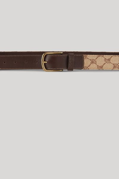Ledergürtel mit Signatur-Monogramm