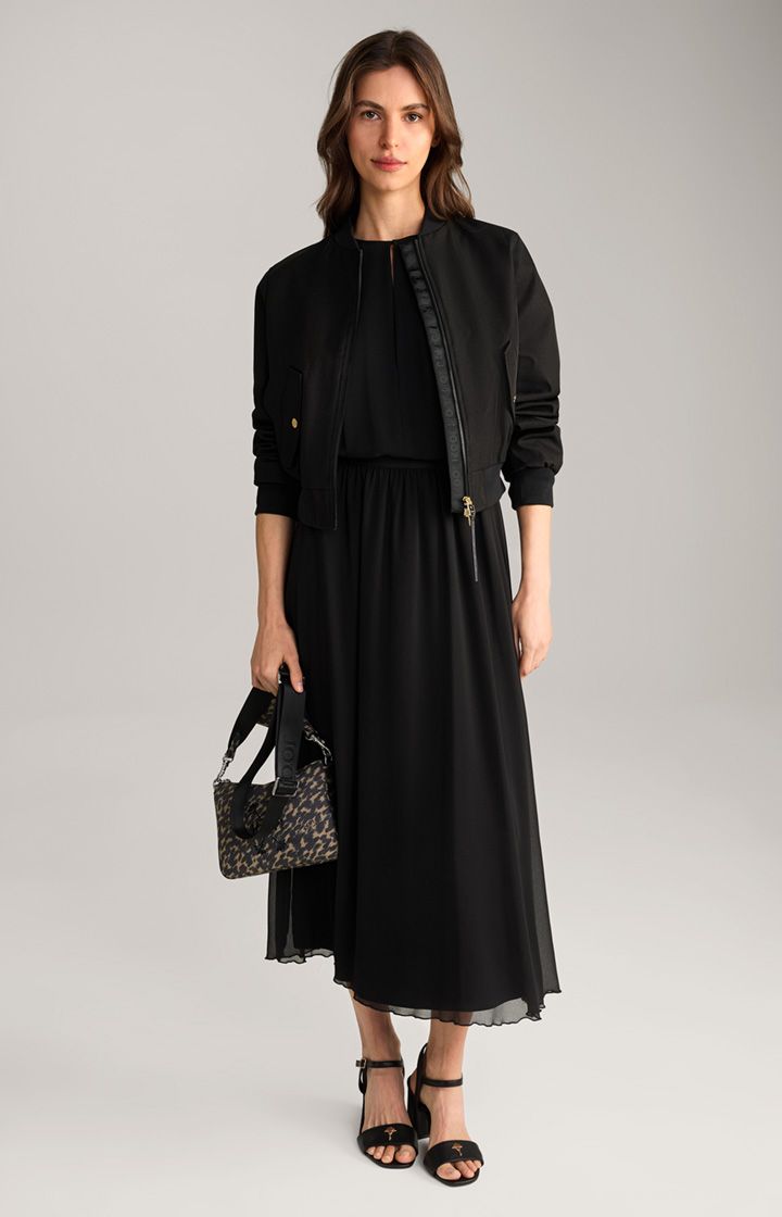 Elegante Georgette-Bluse mit Zierfalten