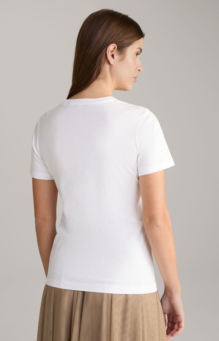 T-Shirt mit Strassstein-Logo-Print