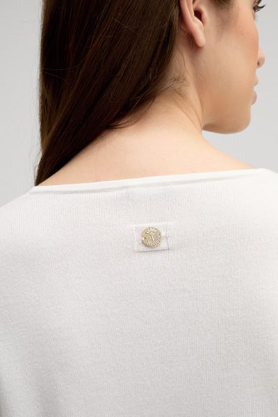 Maritimer V-Ausschnitt Streifenpullover