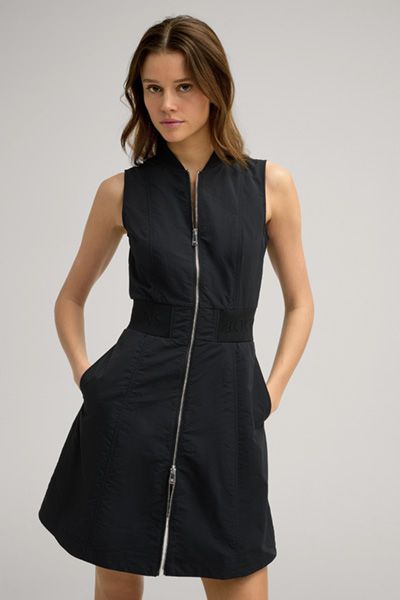 Sportliches Ärmelloses Nylon-Reißverschluss-Kleid