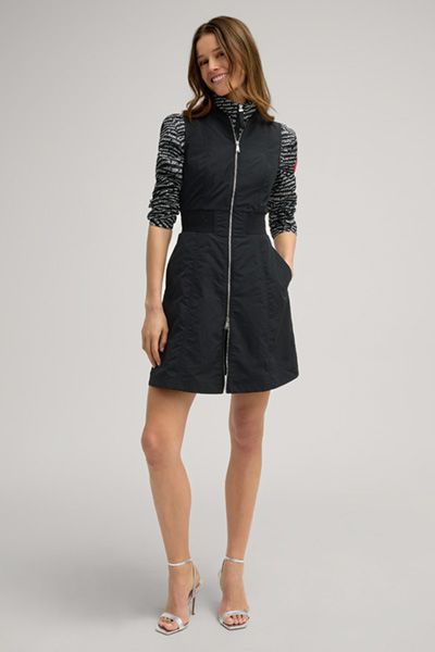 Sportliches Ärmelloses Nylon-Reißverschluss-Kleid