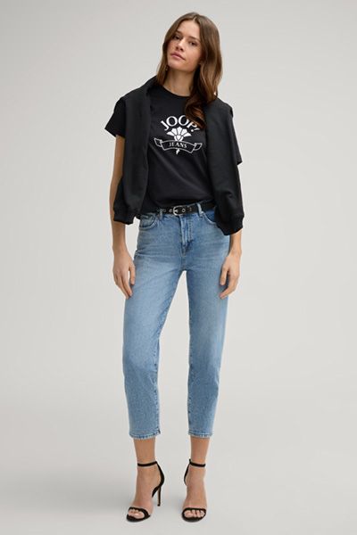 Klassisches T-Shirt mit Logo-Print