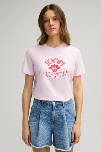 Baumwoll-T-Shirt mit Logo-Print