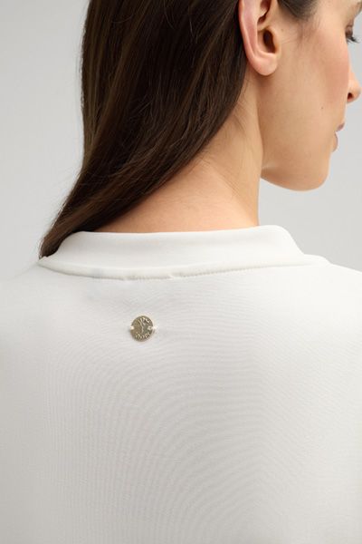 Modernes Kurzarm-Sweatshirt mit Reißverschluss