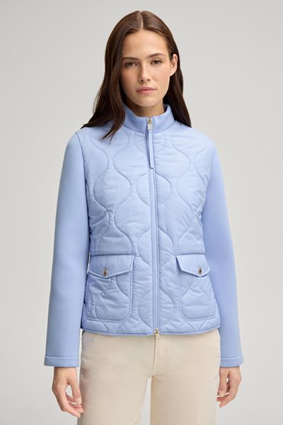 Gesteppte Hybridjacke mit Pattentaschen