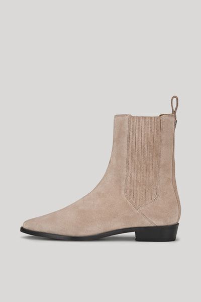 Spitze Chelsea-Boots aus Wildleder