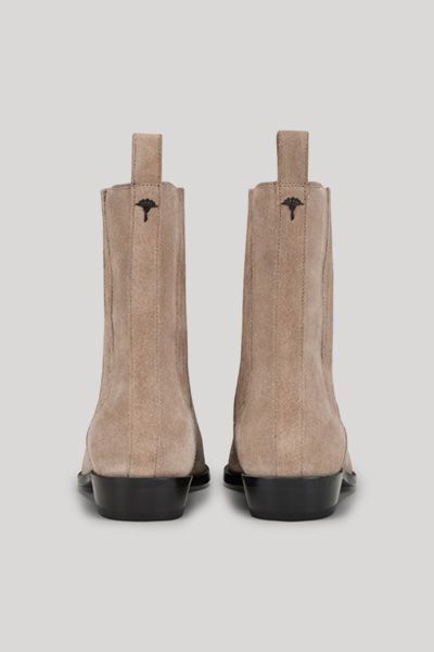 Spitze Chelsea-Boots aus Wildleder