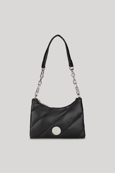 Gesteppte Schultertasche aus Kunstleder