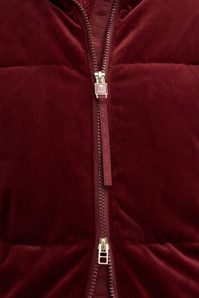 Steppjacke in Samtoptik