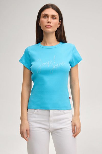 T-Shirt mit Logo-Schriftzug